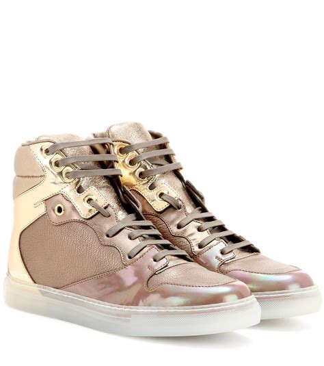 burberry check leather high top trainers|Women’s Designer Sneakers .